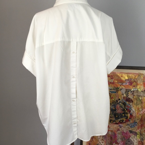 Madewell Tops - Madewell Courier button back top | white | L